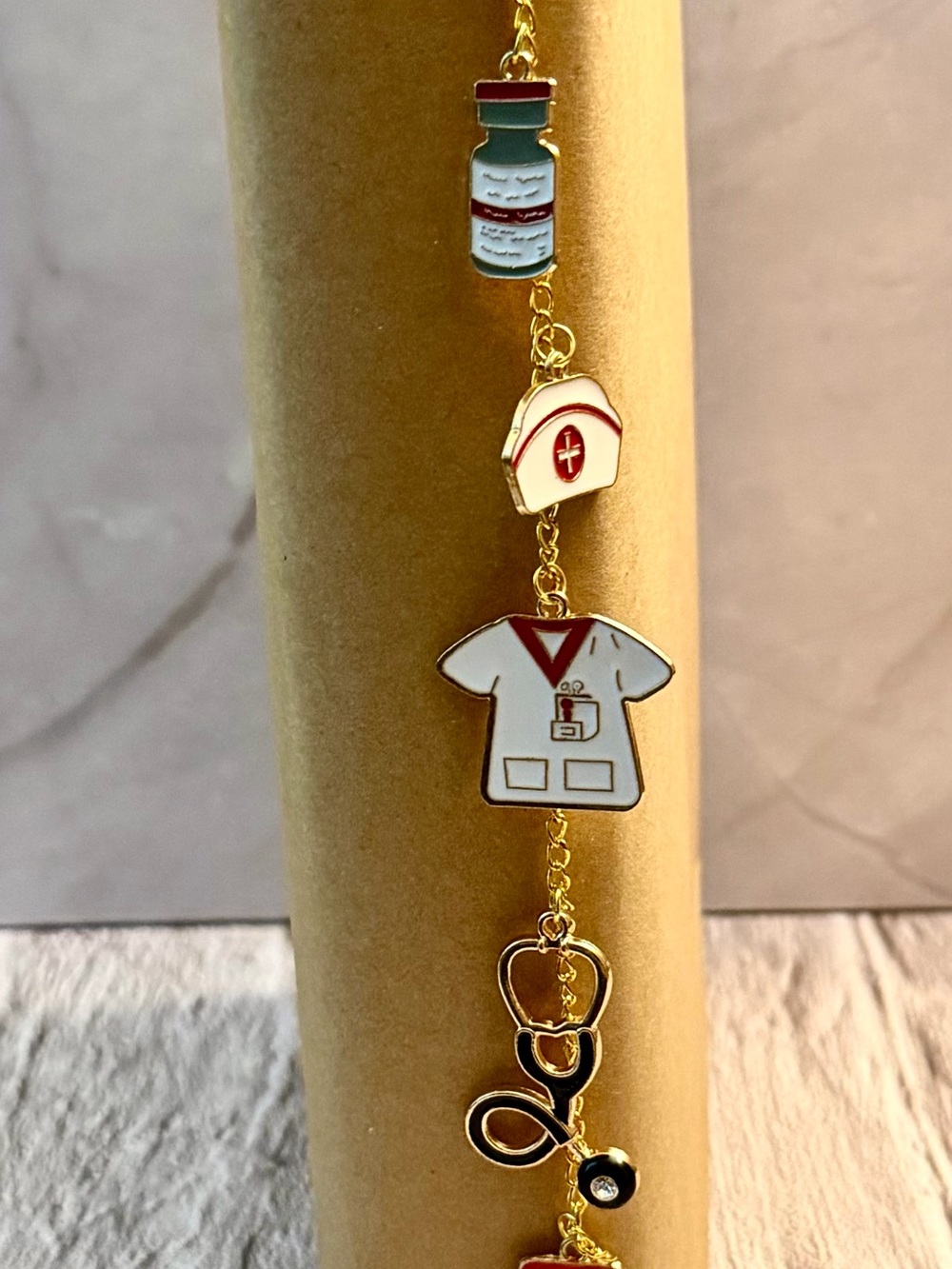 Medical Charm Book or Bible Chain | Bag Charm | Nursing Charms